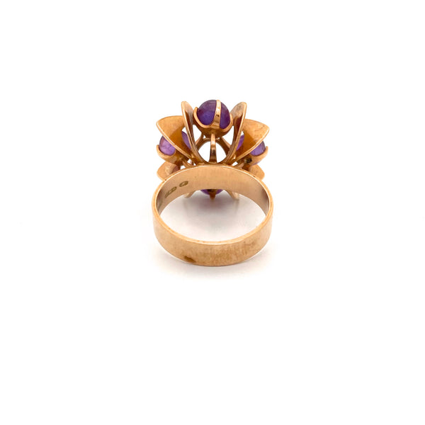 Kupittaan Kulta 14k gold & amethyst ring ~ Elis Kauppi
