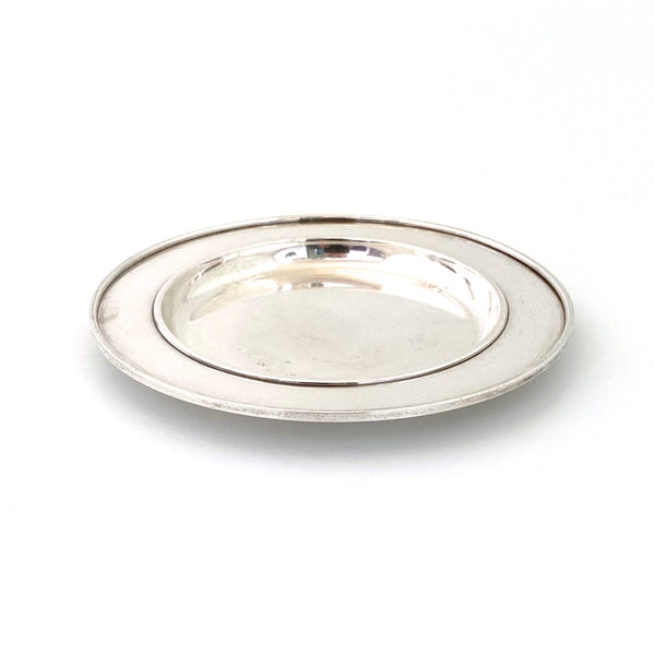 Georg Jensen silver coaster #710 ~ Sigvard Bernadotte