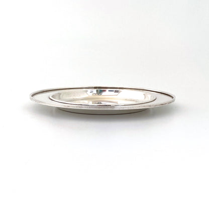 detail Georg Jensen Denmark vintage heavy silver coaster 710 Sigvard Bernadotte Scandinavian design