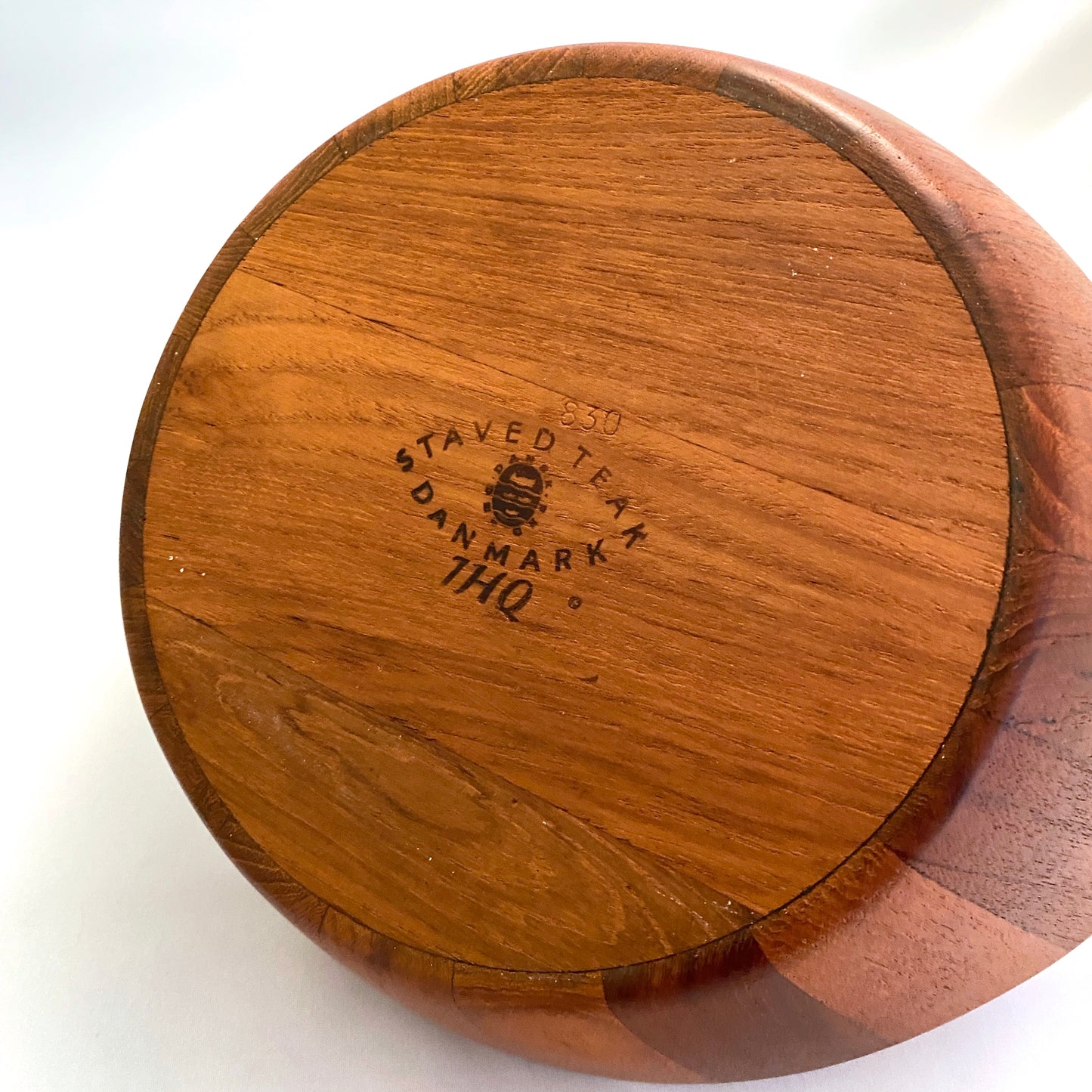 Dansk staved teak 'Viking' bowl ~ Jens Quistgaard