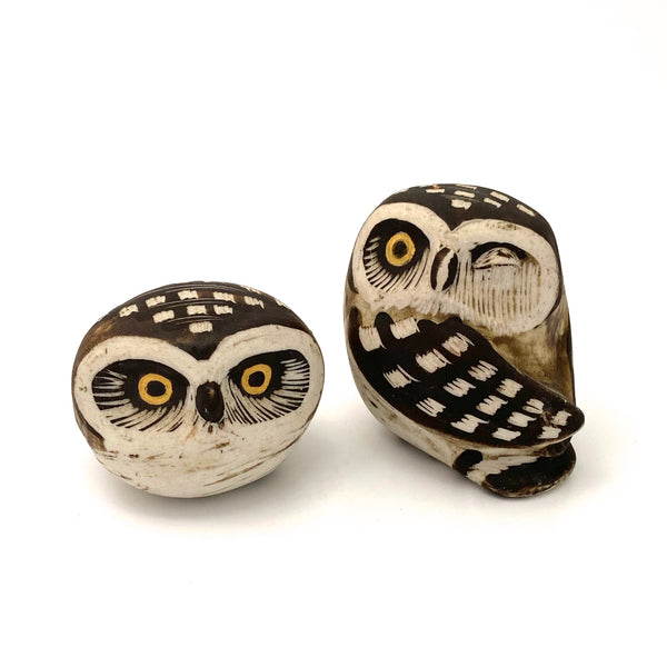 Gustavsberg seated ceramic owl ~ Edvard Lindahl
