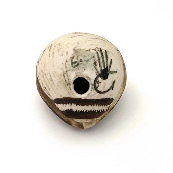 Gustavsberg seated ceramic owl ~ Edvard Lindahl