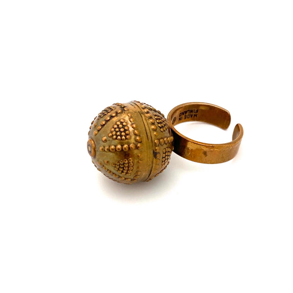 Kalevala Koru bronze sphere ring