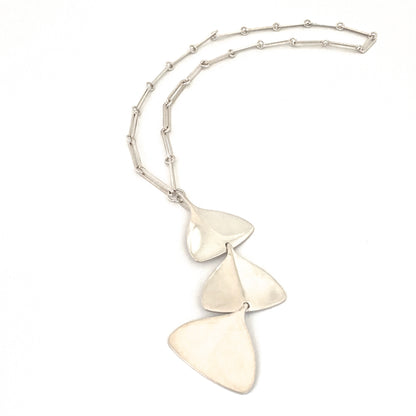 Georg Jensen Bent Gabrielsen long kinetic pendant #145 & chain 195A