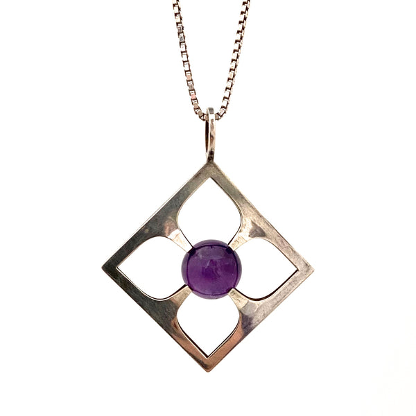 Kupittaan Kulta silver & rolling amethyst pendant ~ Elis Kauppi