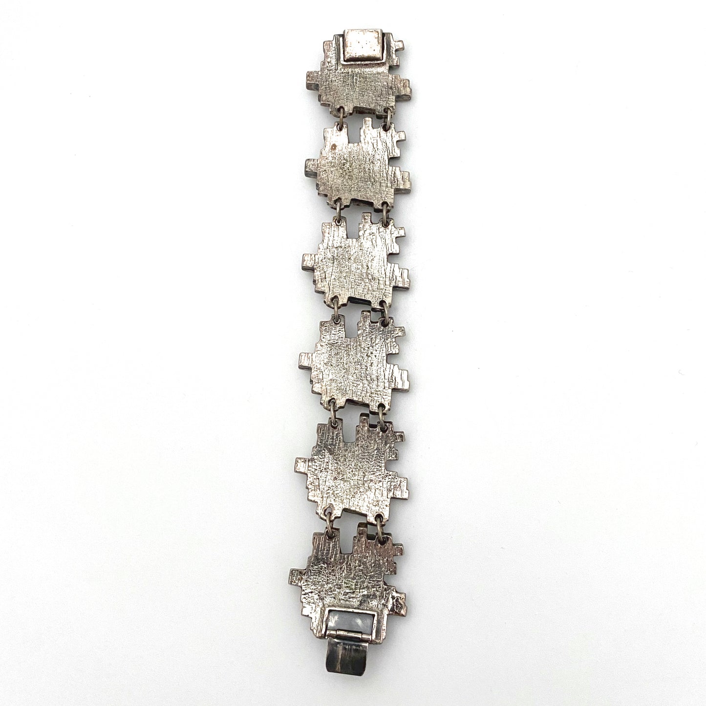 Guy Vidal 'cubes' panel link bracelet