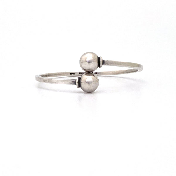 Hans Hansen silver spheres bangle bracelet