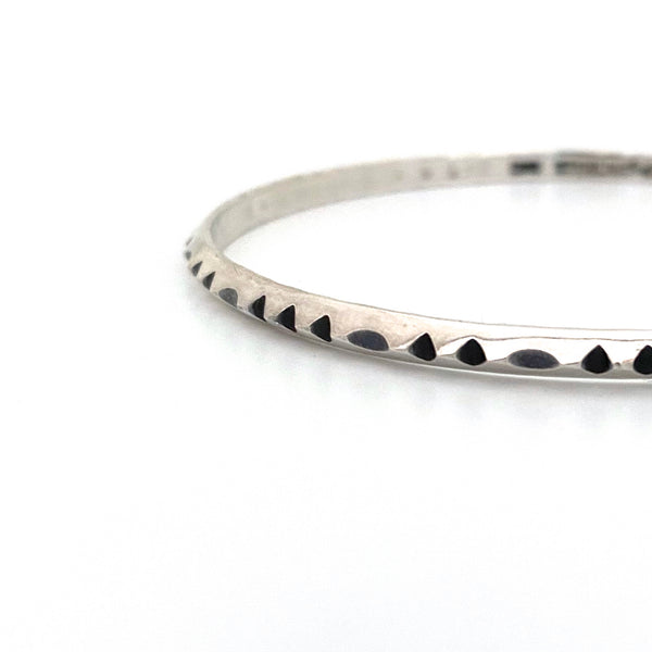 detail Plus Studios Norway Design vintage silver bangle bracelet Erling Christoffersen Scandinavian jewelry design