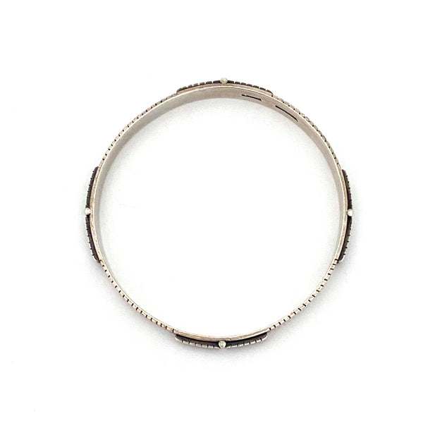 Sigurd Black Denmark vintage silver bangle bracelet #2