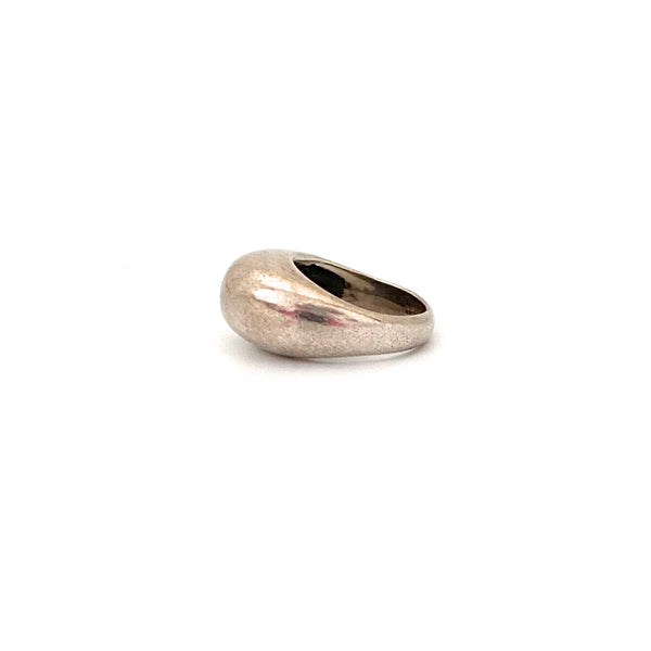 vintage silver & pearl ring