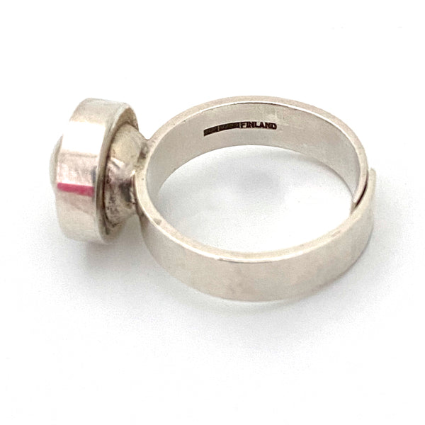 Kupittaan Kulta silver dome ring ~ Elis Kauppi
