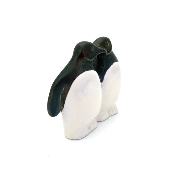 profile Lisa Larsen Gustavsberg Sweden vintage ceramic Peaceful Penguins Noahs Ark series sculpture