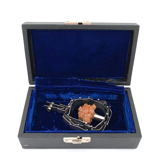 Hans Gehrig extra large silver & aragonite pendant