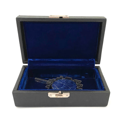 Hans Gehrig extra large silver & sodalite pendant