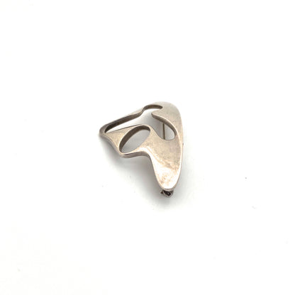 profile Georg Jensen Denmark vintage silver brooch 325 Henning Koppel Scandinavian Modernist jewelry design