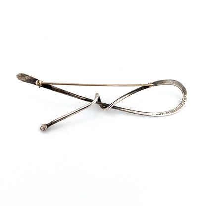 Art Smith large silver loop brooch