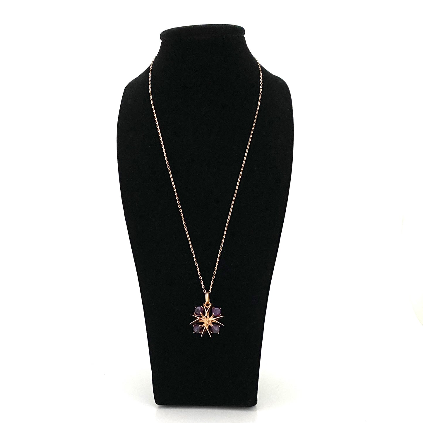 Kupittaan Kulta 14k gold & amethyst pendant ~ Elis Kauppi