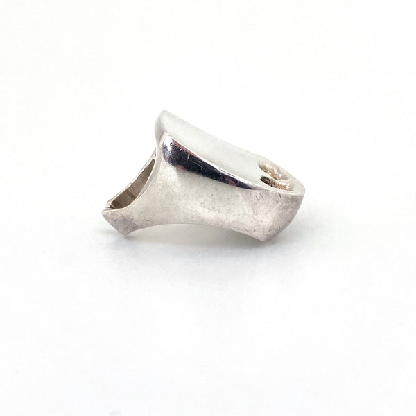 Lapponia extra large heavy silver ring ~ ‘Your Sign’, Poul Havgaard