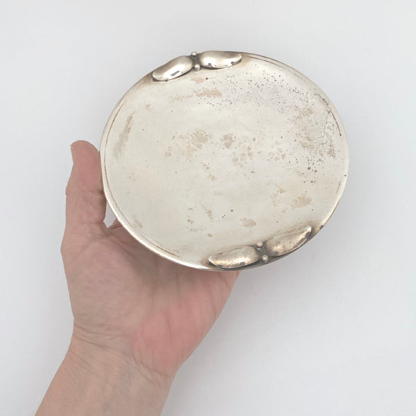 scale Carl Poul Petersen Canada vintage sterling silver tazza pedestal dish