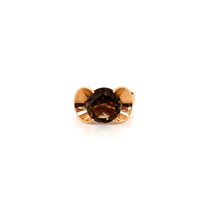 Elis Kauppi 14k gold & smoky quartz ring