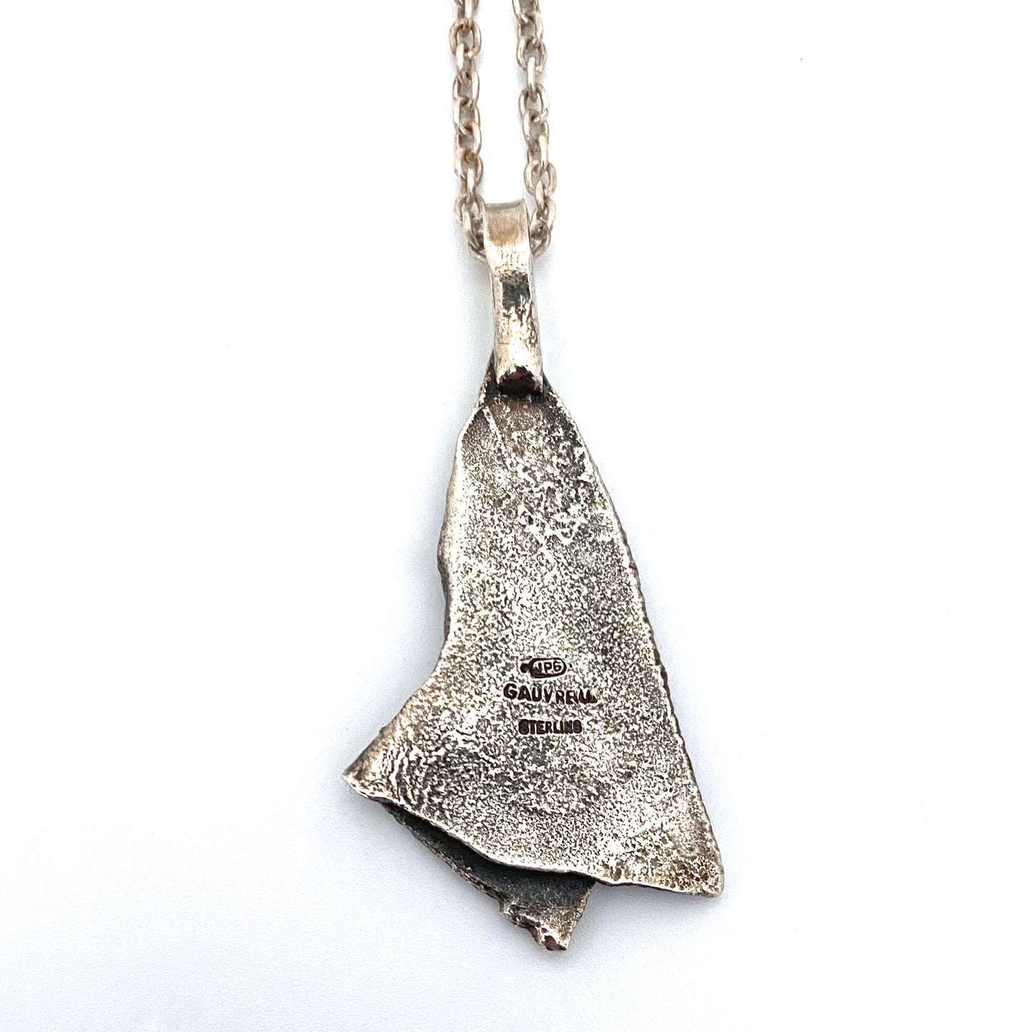 Jean-Pierre Gauvreau silver & 18k gold pendant necklace