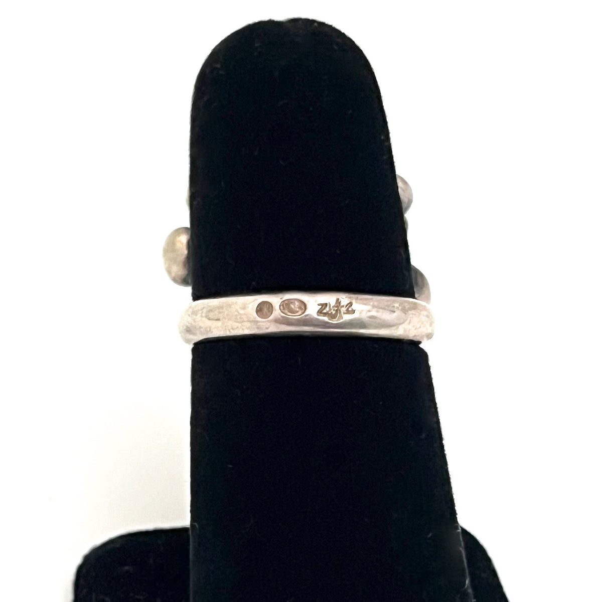 Jerzy and Jadwiga Zaremsky large silver & quartz ring