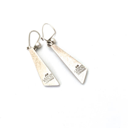 John Victor Rorvig Denmark silver drop earrings
