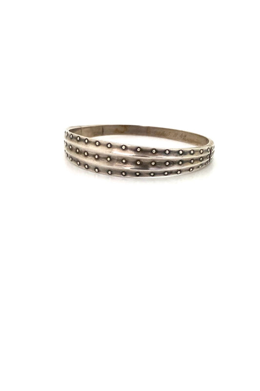 Kalevala Koru Finland vintage silver hinged bracelet early design Johan Ferdinand Henriksson