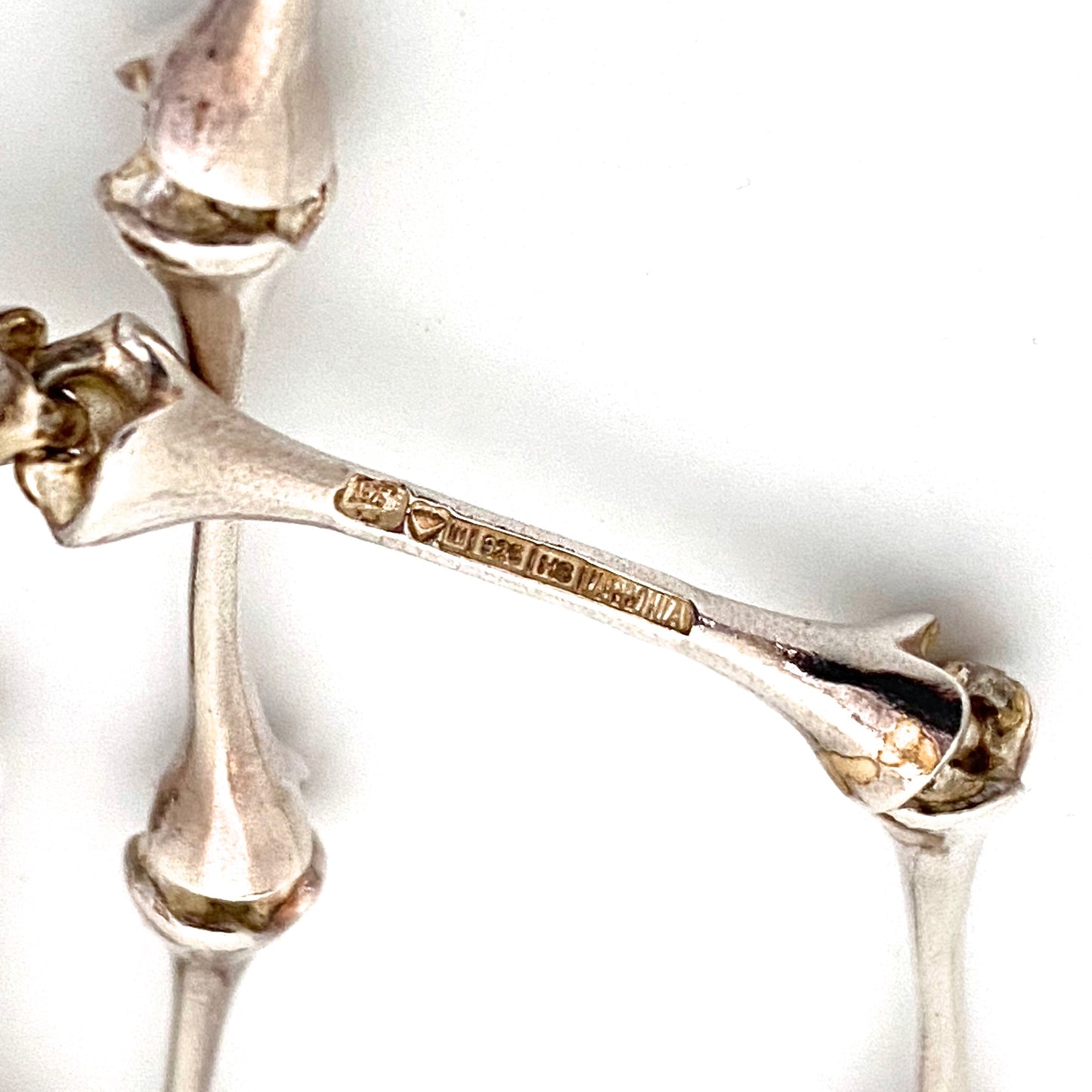 Lapponia long link sculptural chain necklace