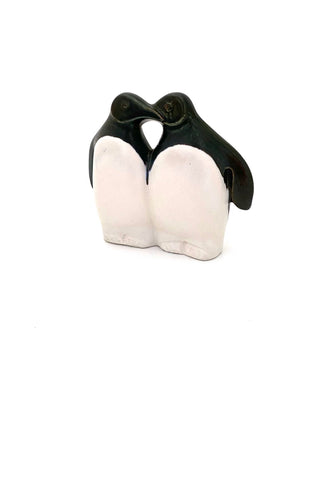 Lisa Larsen Gustavsberg Sweden vintage ceramic Peaceful Penguins Noahs Ark series sculpture