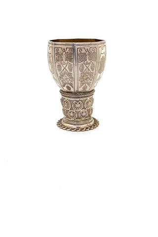 Marius Hammer Norway vintage silver octagonal goblet
