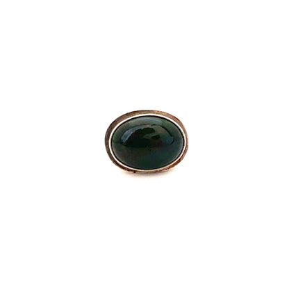 Mike & Paula Letki silver & bloodstone ring