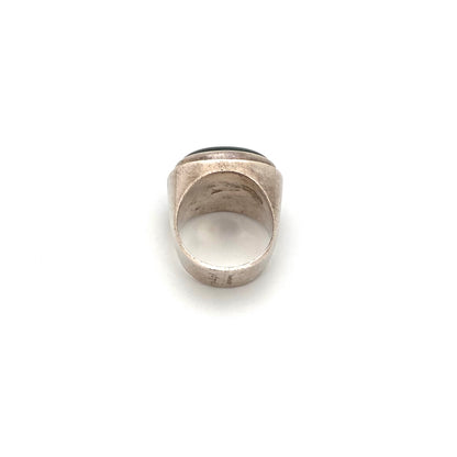 Mike & Paula Letki silver & bloodstone ring