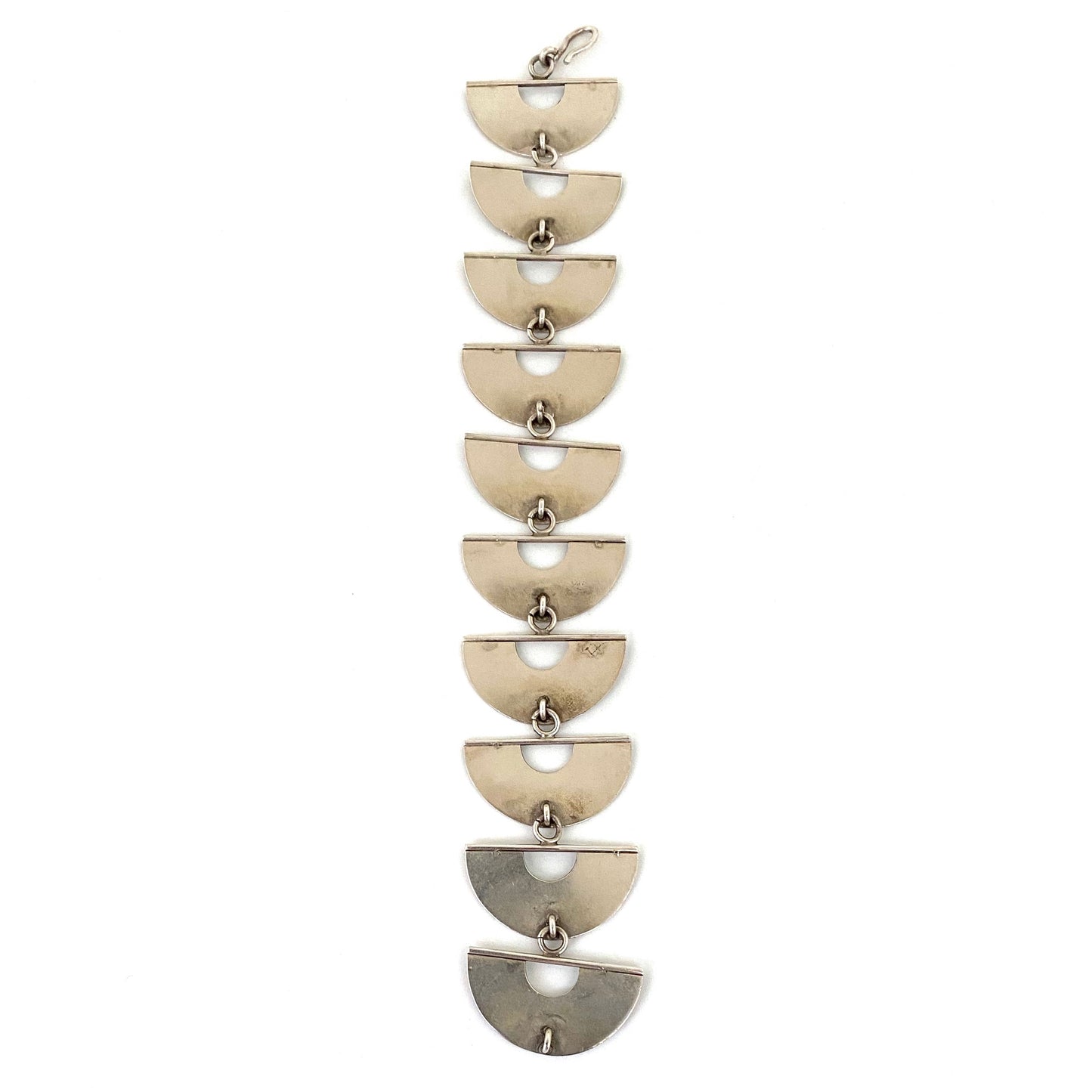 Mike and Paula Letki silver link bracelet ~ Postmodern design