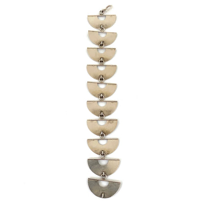 Mike and Paula Letki silver link bracelet ~ Postmodern design