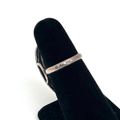 ORNO large silver & agate ring
