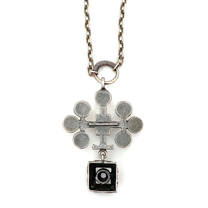 Pentti Sarpaneva kinetic silver pendant necklace ~ 1972