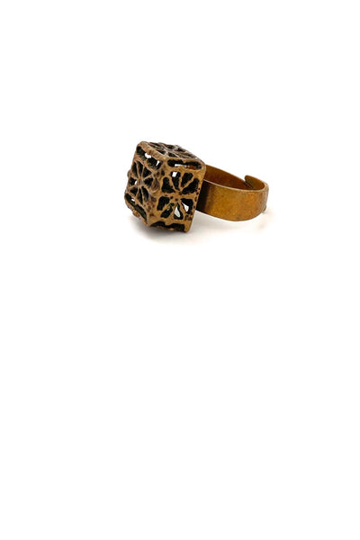 Pentti Sarpaneva bronze 'Pitsi' ring