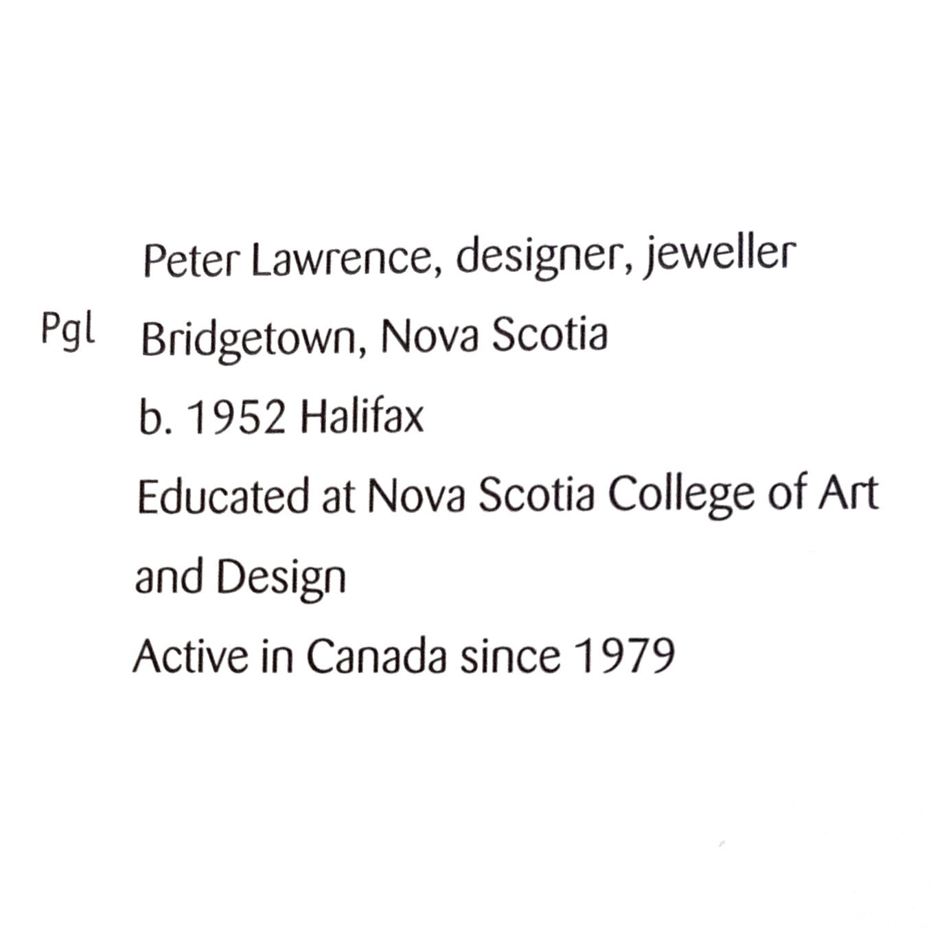 Peter Lawrence wide link postmodern silver necklace ~ studio made