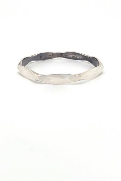 Plus Studios Norway Design vintage silver Nut bangle bracelet 2 Ragnar Hansen Scandinavian Modernist jewelry design