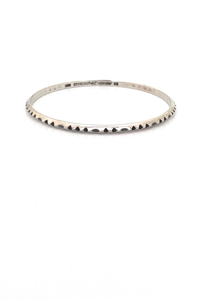 Plus Studios Norway Design vintage silver bangle bracelet Erling Christoffersen Scandinavian jewelry design