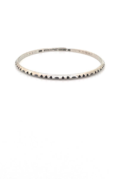 Plus Studios Norway Design vintage silver bangle bracelet Erling Christoffersen Scandinavian jewelry design
