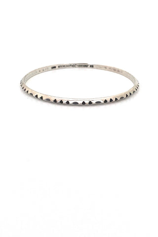 Plus Studios Norway Design vintage silver bangle bracelet Erling Christoffersen Scandinavian jewelry design