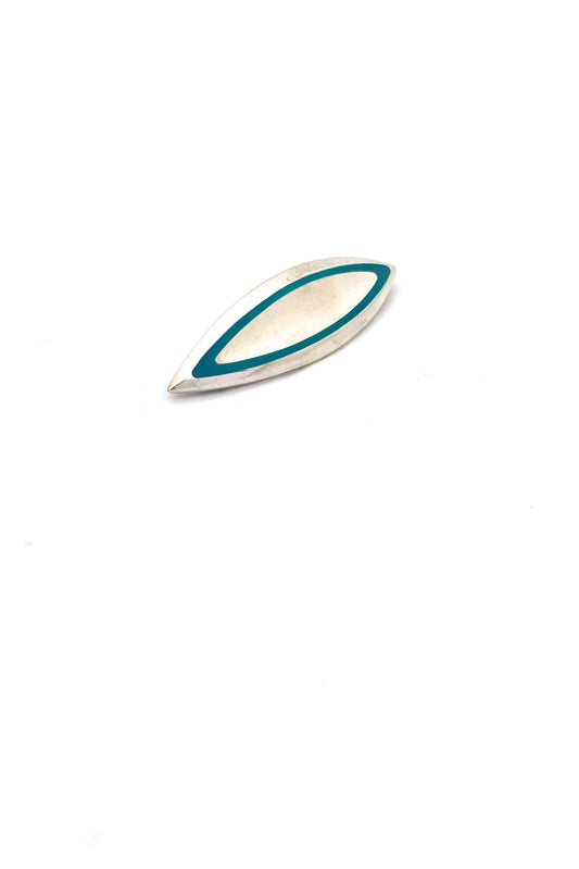Poul Warmind silver & enamel brooch