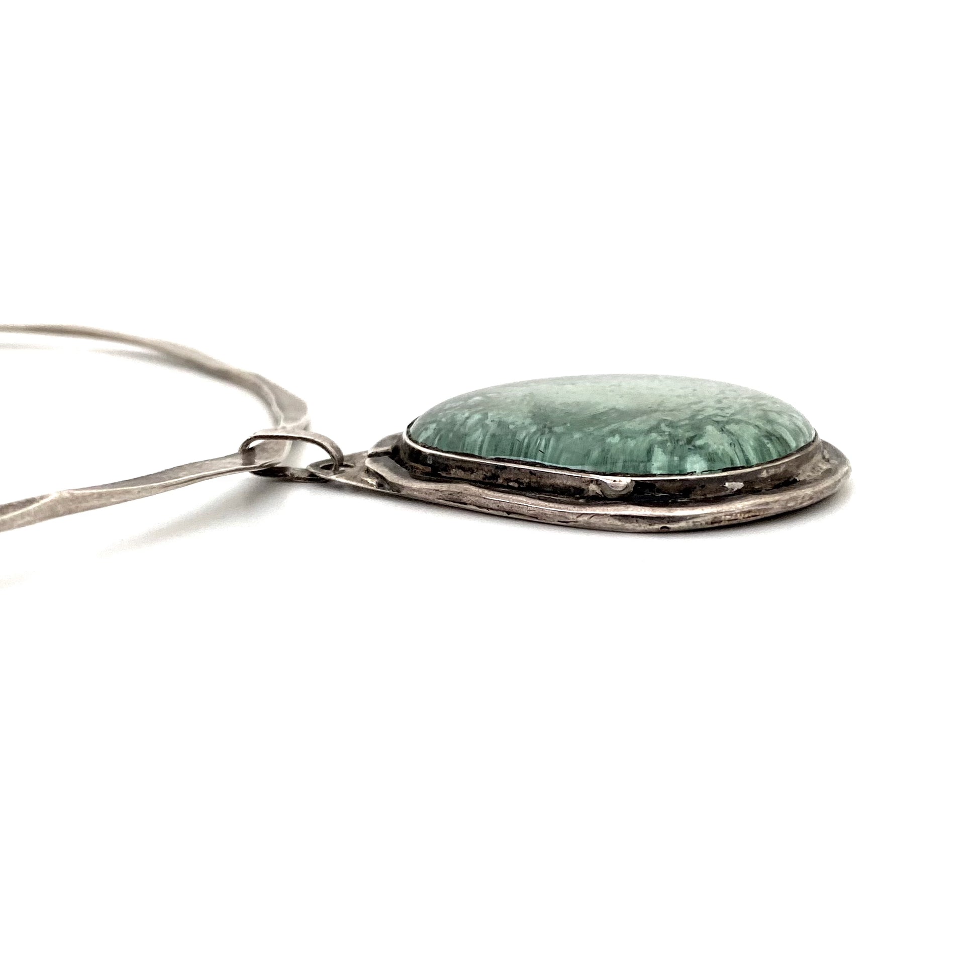 profile Rafael Alfanadary Canada vintage sterling silver large brutalist choker necklace Canadian jewelry design