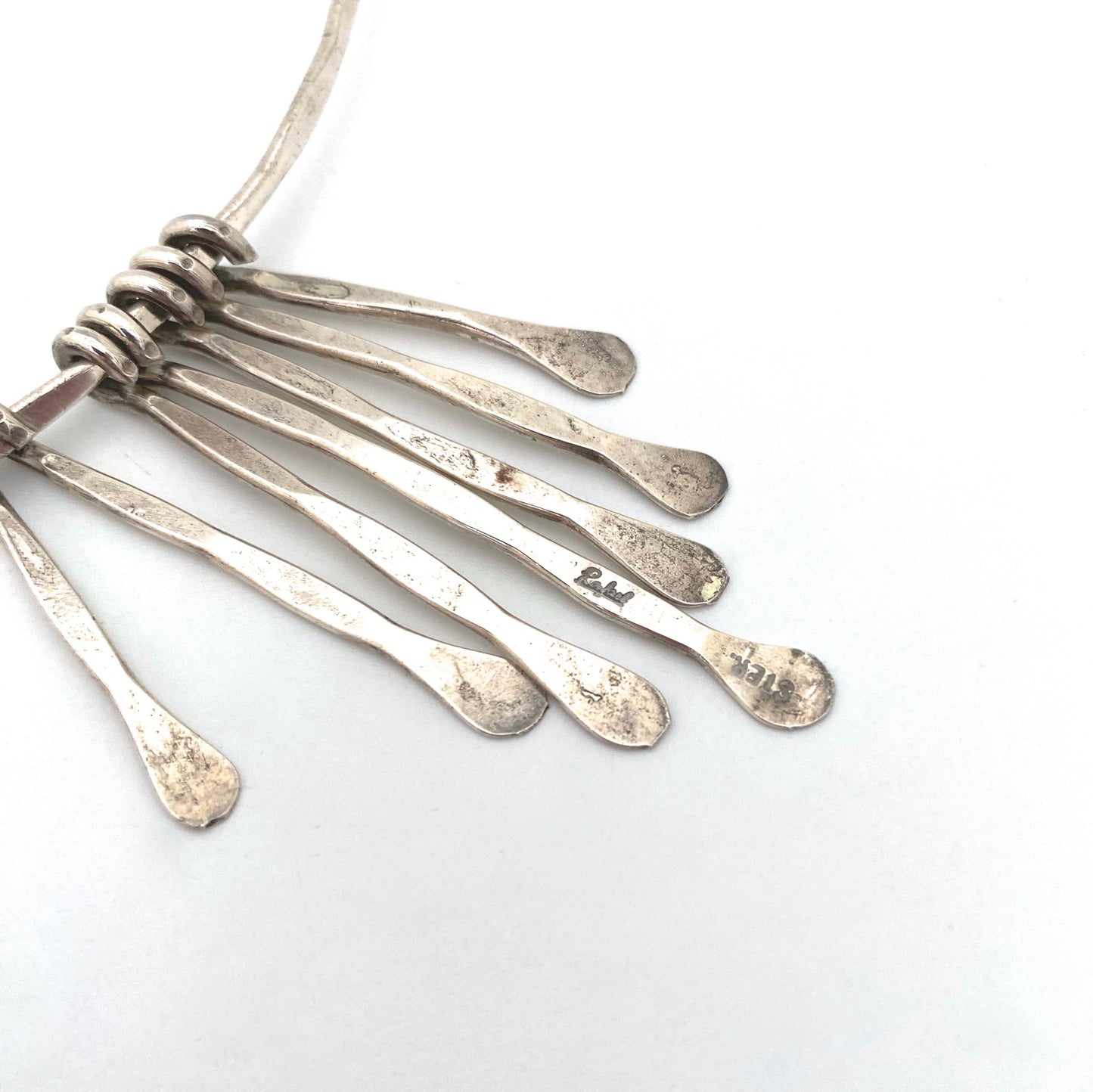 Rafael Canada sterling silver fringe choker necklace