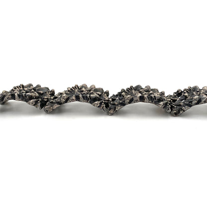 profile Robert Larin Canada vintage brutalist pewter chunky link bracelet Canadian Modernist jewelry design