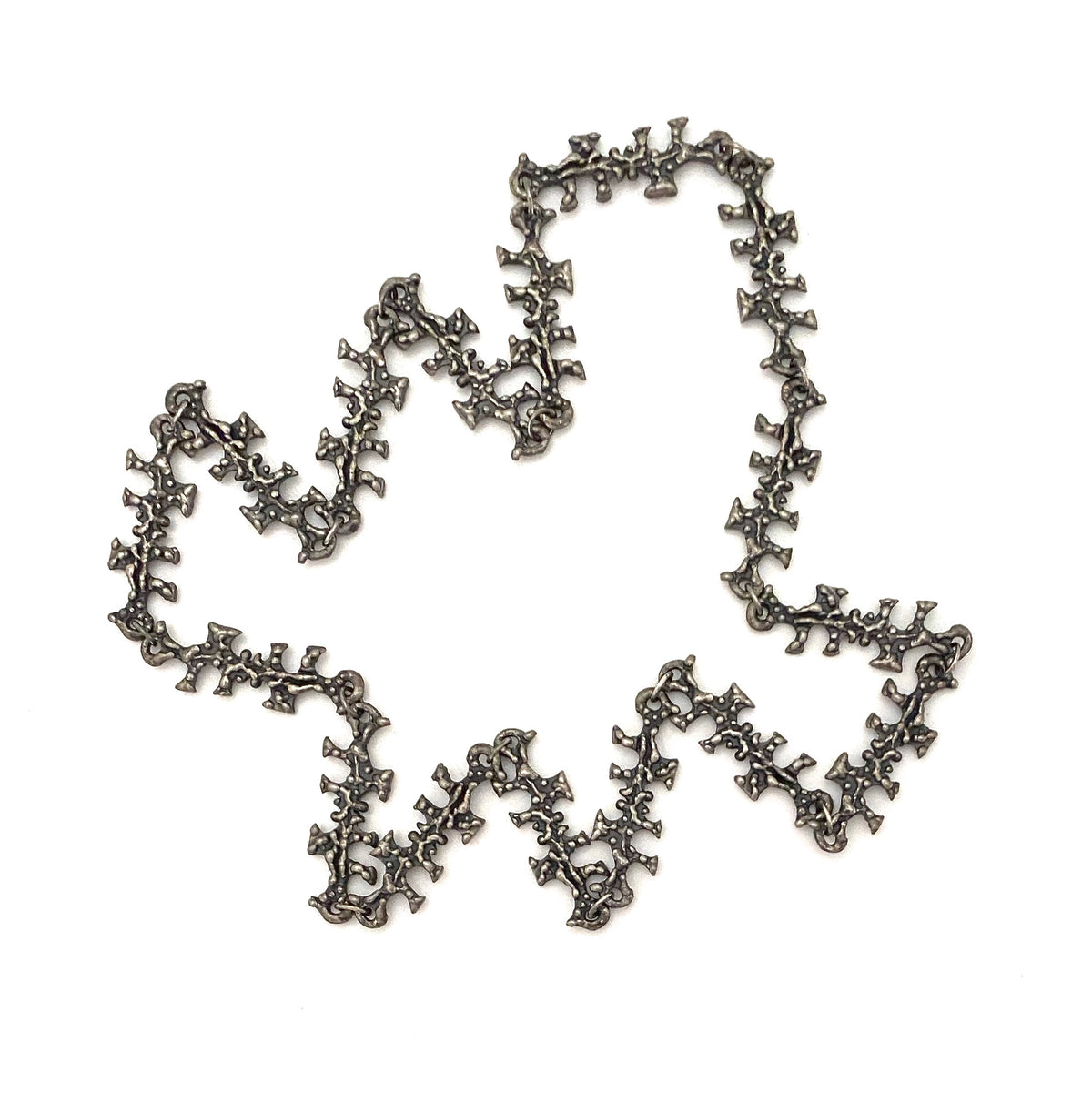 Robert Larin long link chain necklace ~ double sided