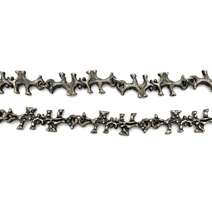 Robert Larin long link chain necklace ~ double sided
