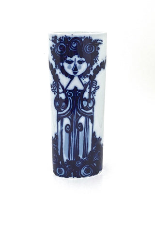 Rosenthal Germany vintage porcelain vase woman flowers Bjorn Wiinblad mid century Modernist design